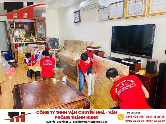 Công ty chuyển nhà Thành Hưng cam kết bồi thường 100% giá trị tài sản bị hư hỏng do vận chuyển